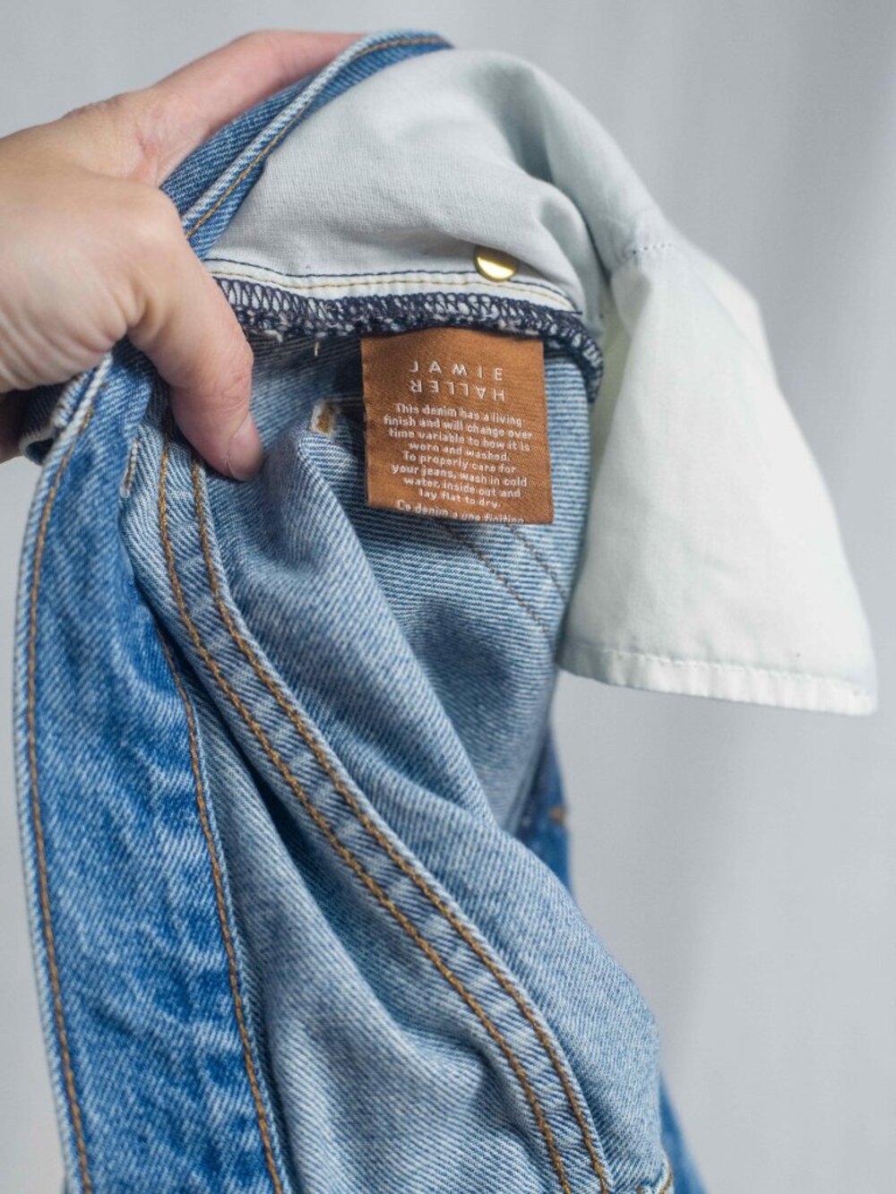 Jamie Haller The Crease Jean in Worn Indigo - Picture 10 of 11